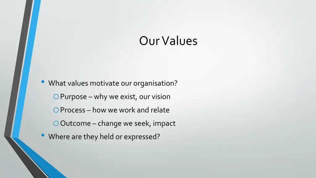 our values