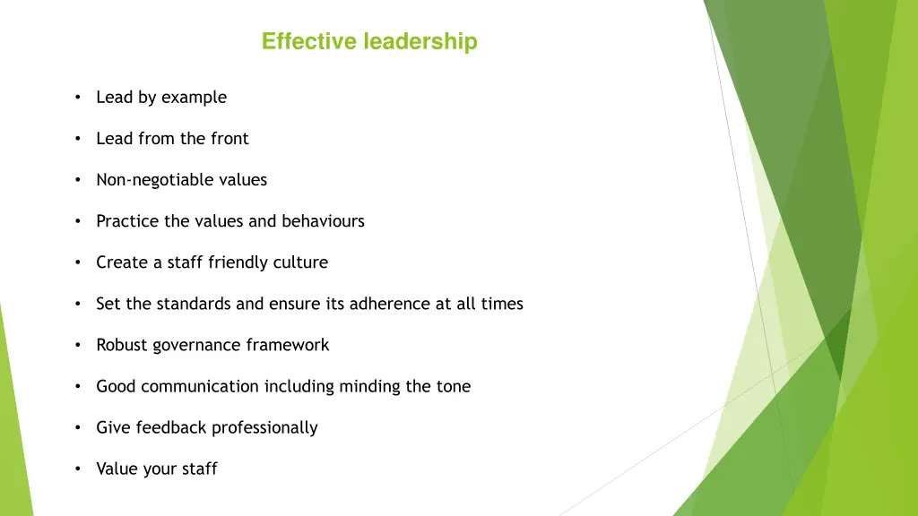 effective leadership