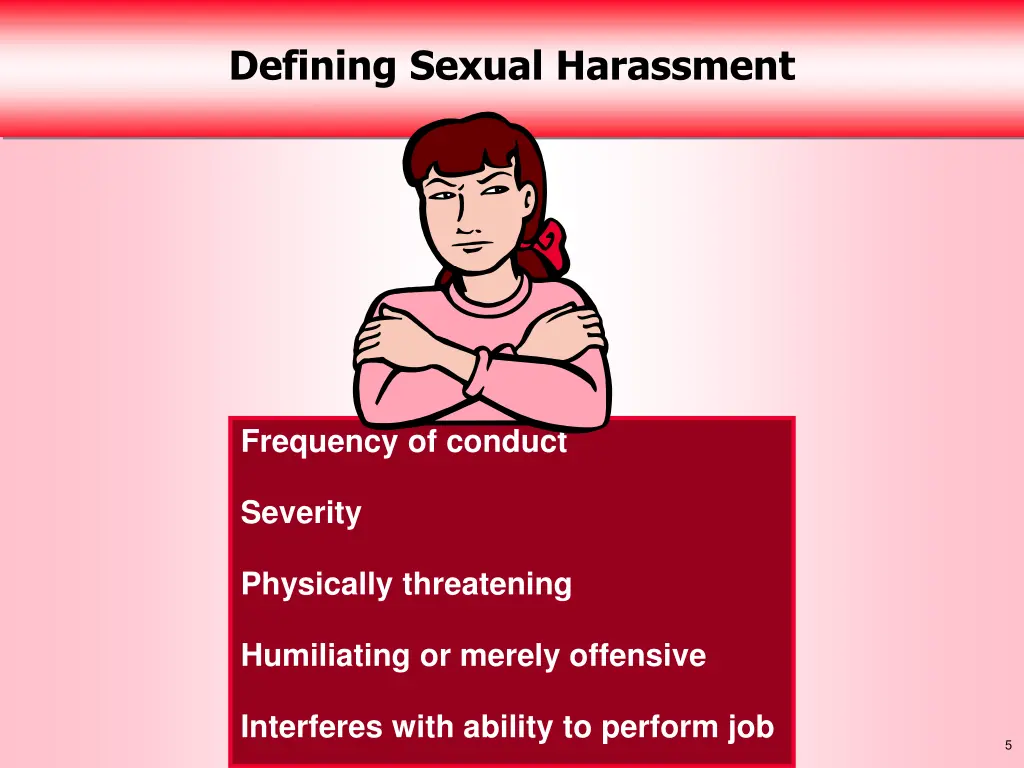 defining sexual harassment 1