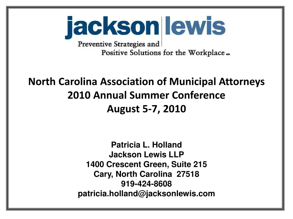 north carolina association of municipal attorneys 1