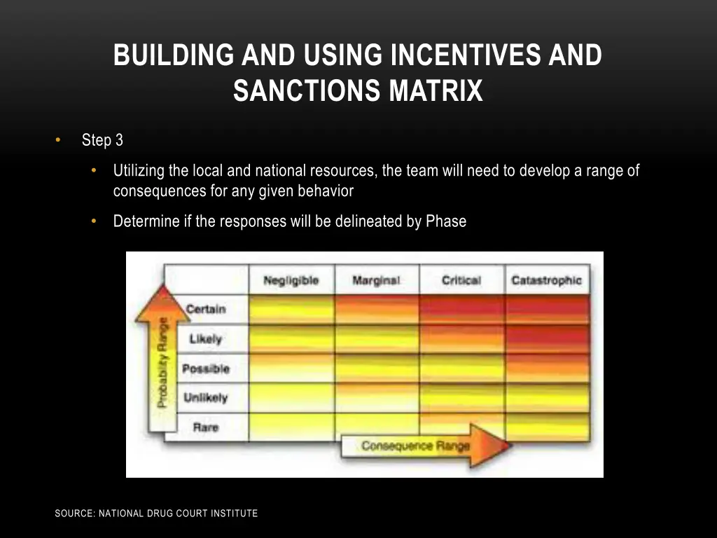 building and using incentives and sanctions matrix 2