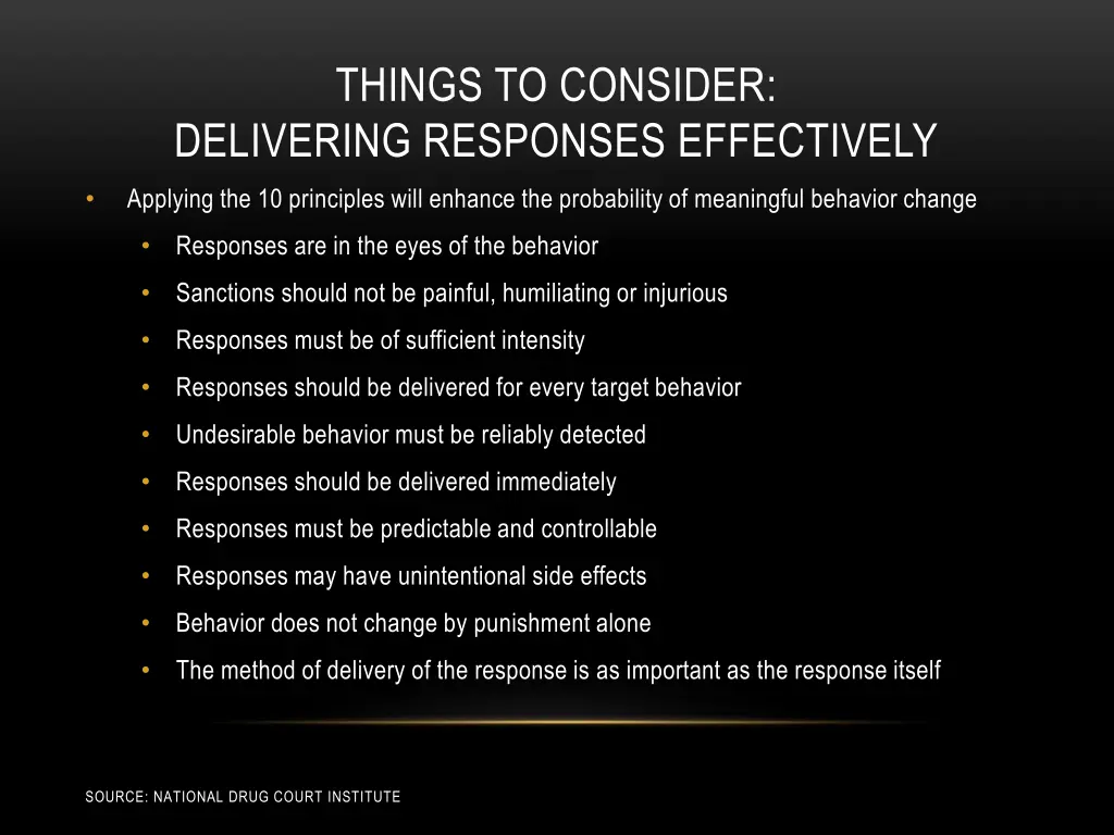 things to consider delivering responses