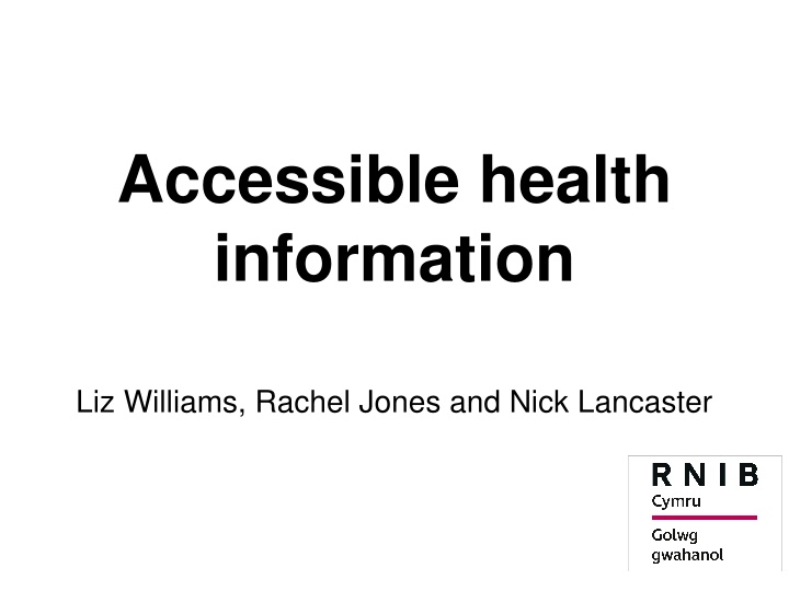 accessible health information