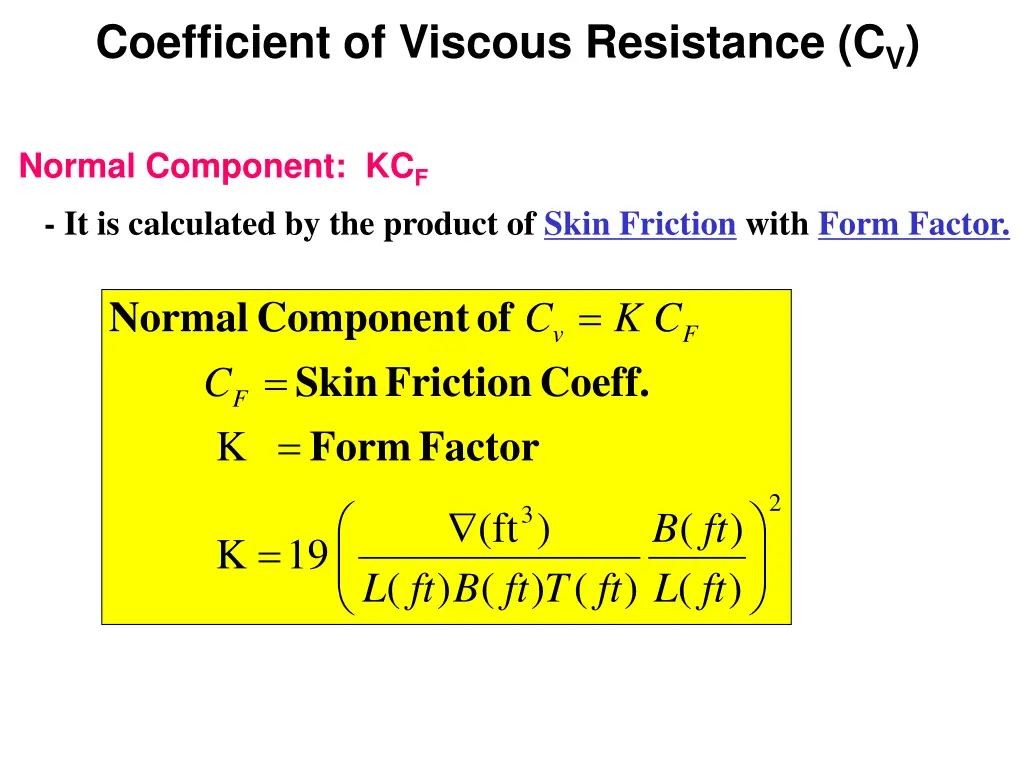 coefficient of viscous resistance c v 6