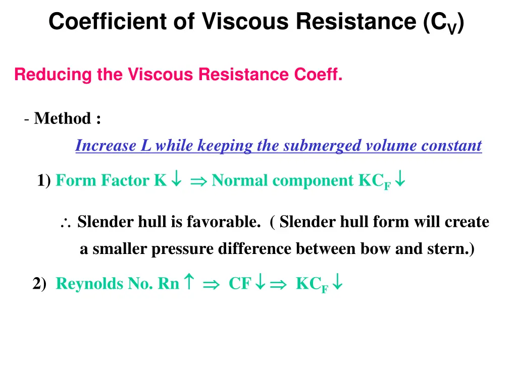 coefficient of viscous resistance c v 8