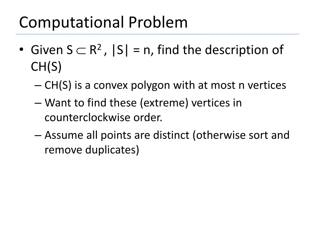 computational problem