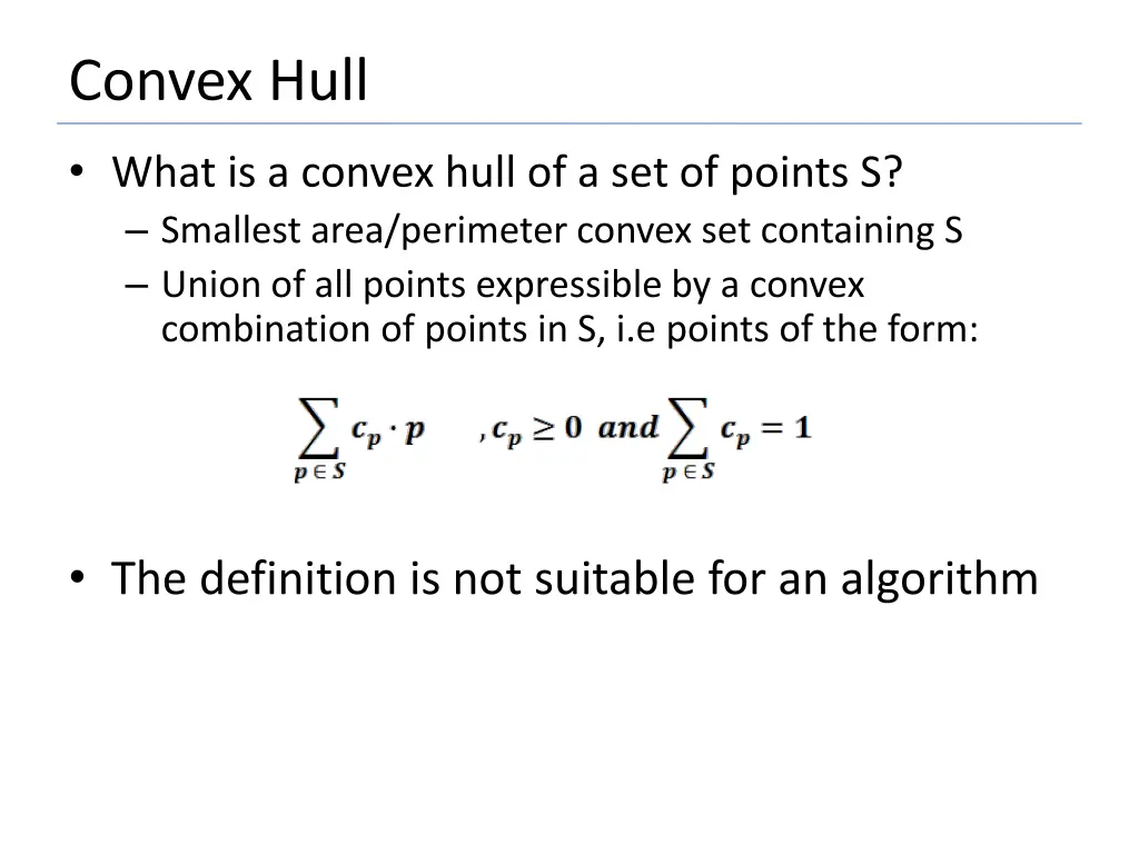 convex hull