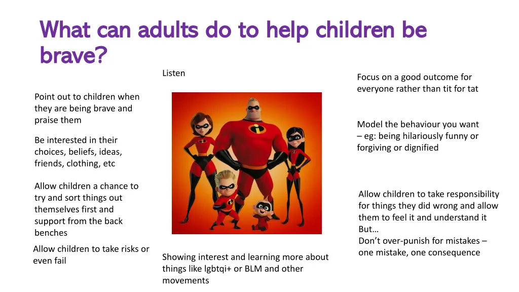 what can adults do to help children be what