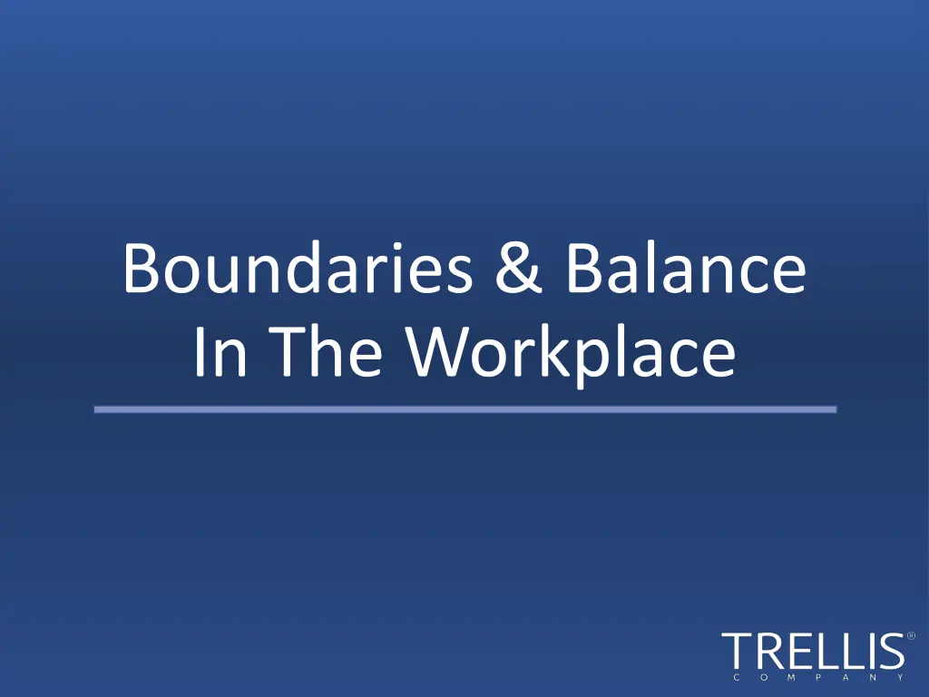 boundaries balance in the workplace