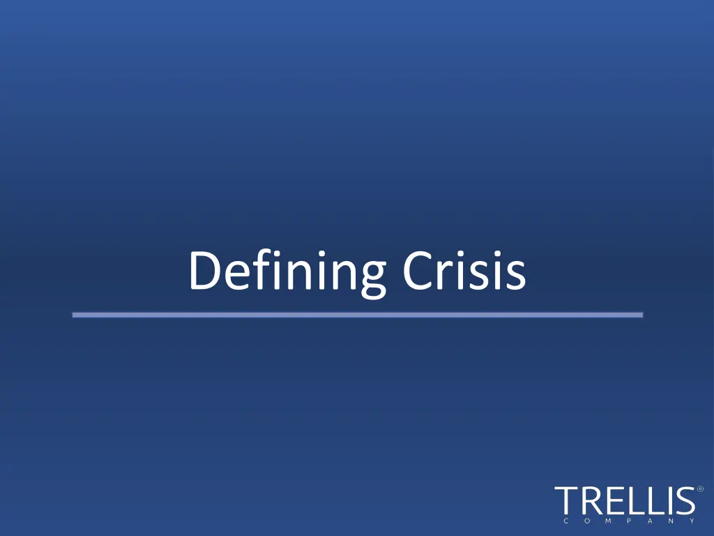 defining crisis