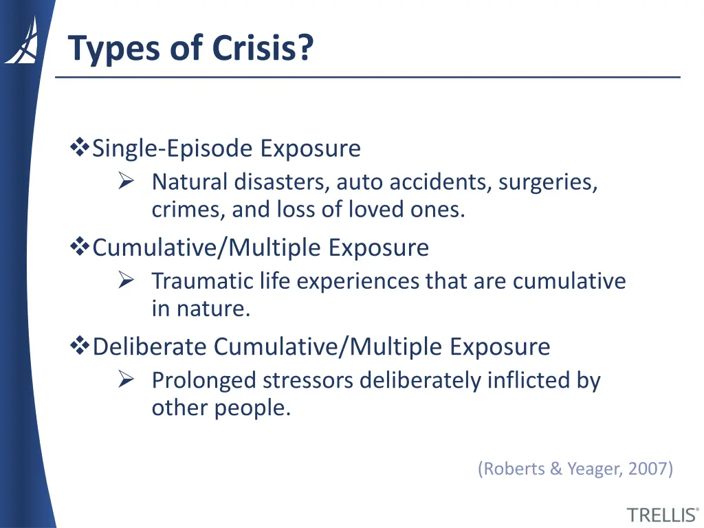 types of crisis