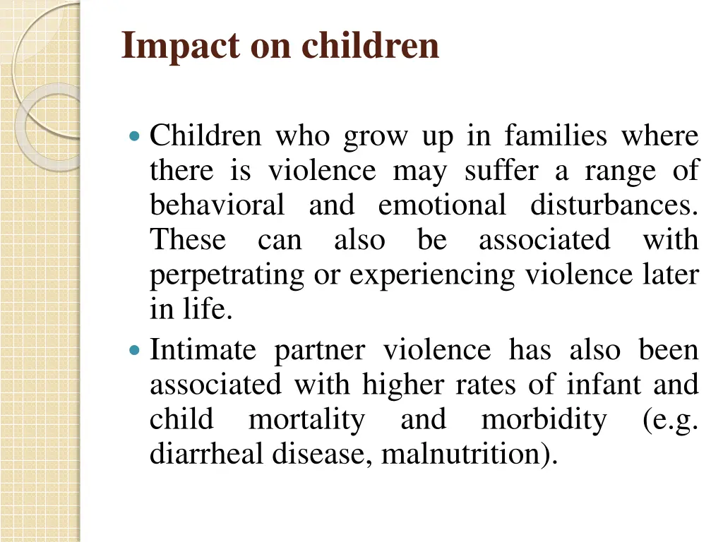 impact on children