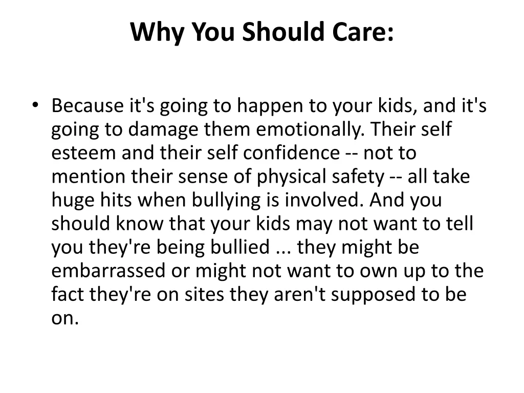 why you should care