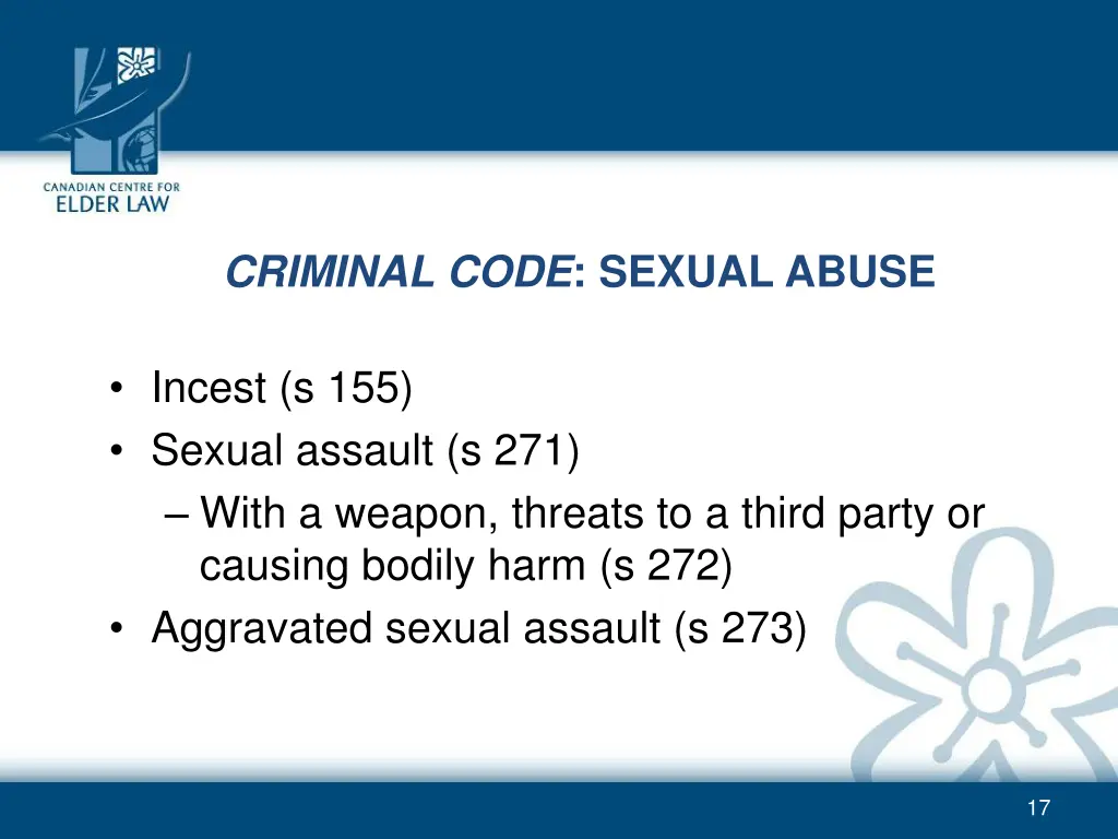 criminal code sexual abuse