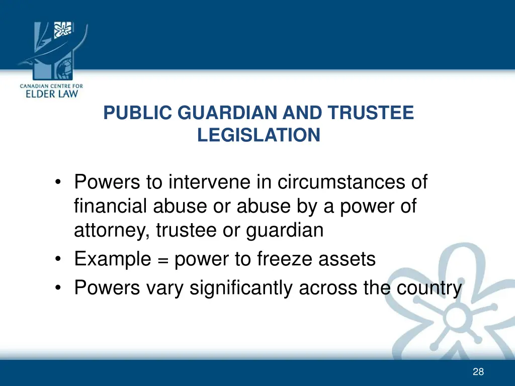 public guardian and trustee legislation