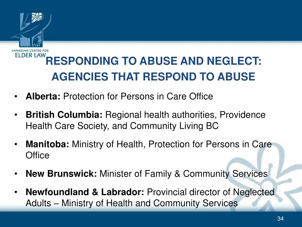 responding to abuse and neglect agencies that