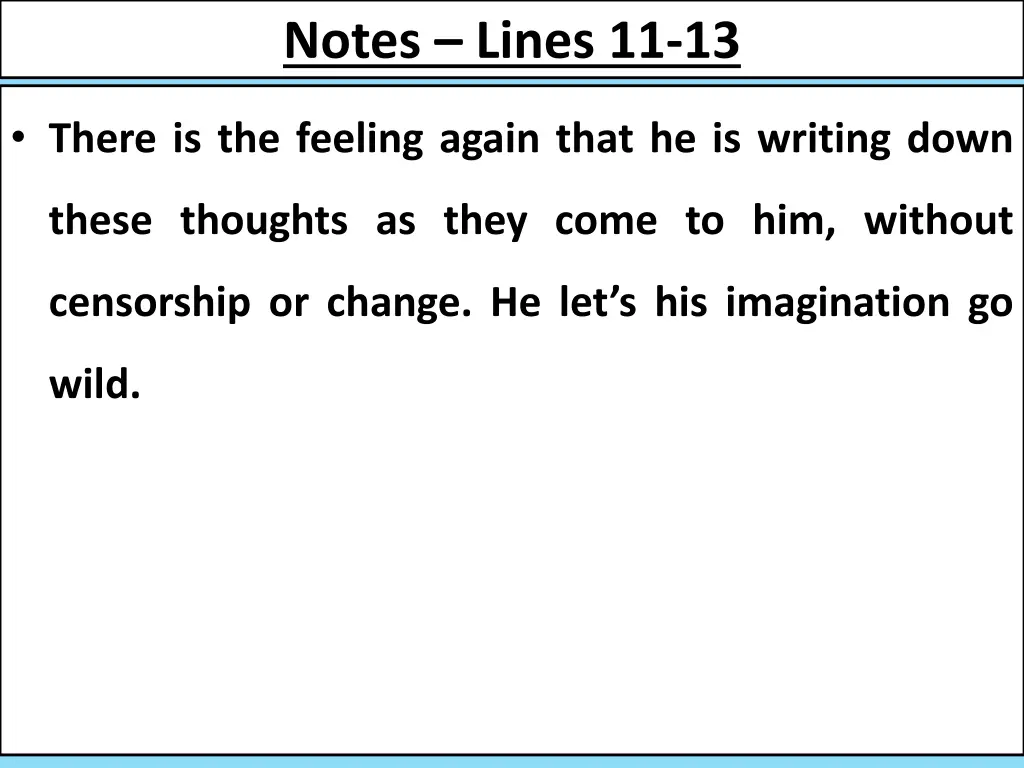 notes lines 11 13