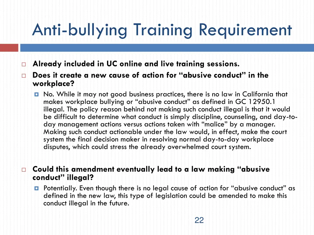 anti bullying training requirement 1