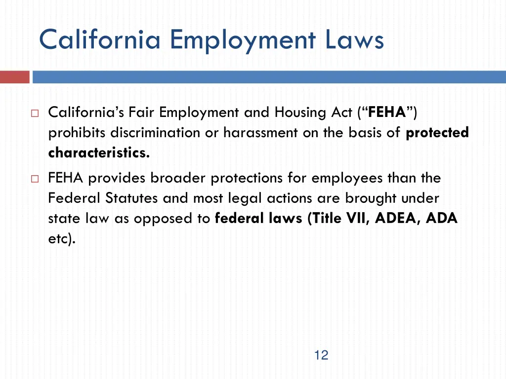 california employment laws