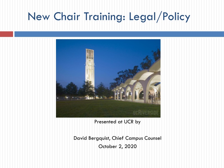 new chair training legal policy