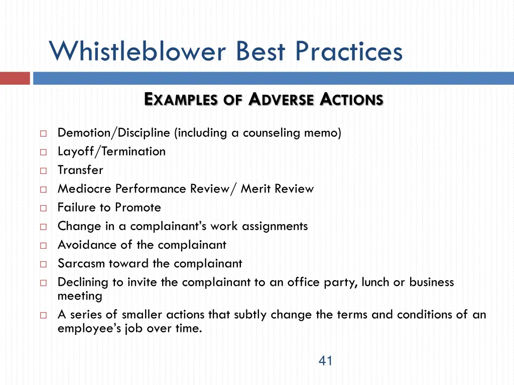 whistleblower best practices 1