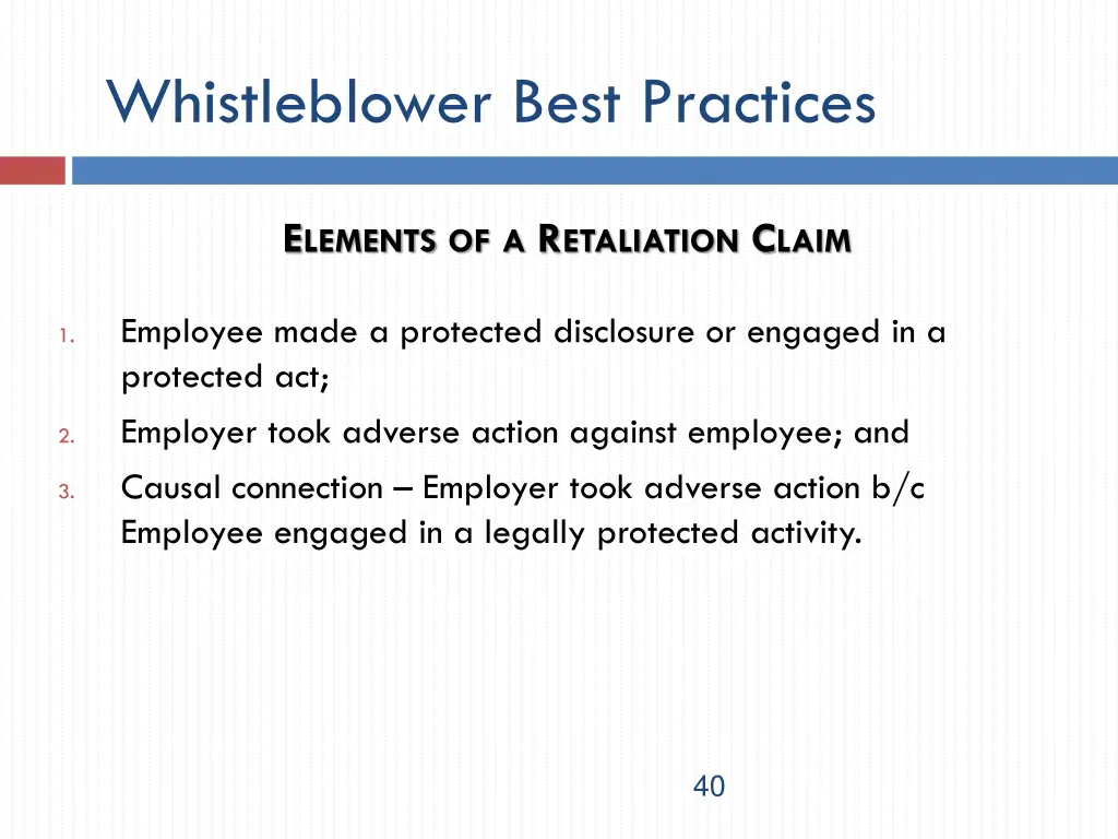 whistleblower best practices