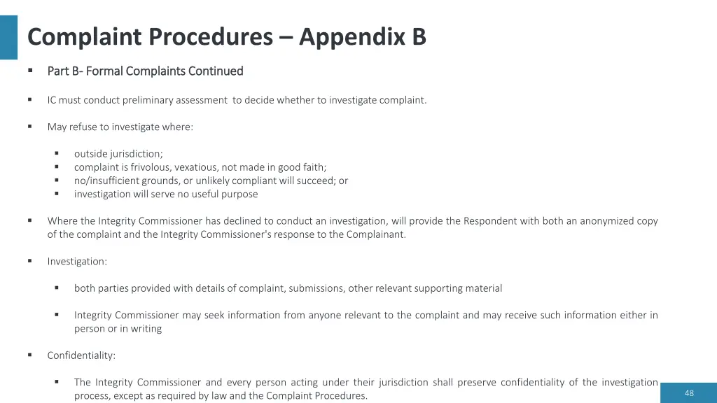 complaint procedures appendix b 2