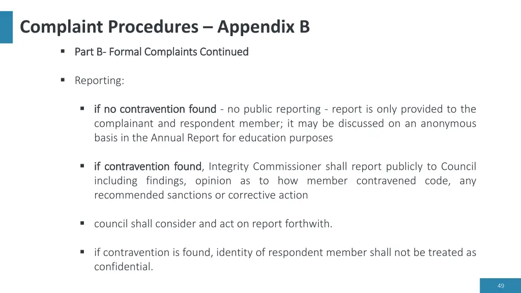 complaint procedures appendix b 3