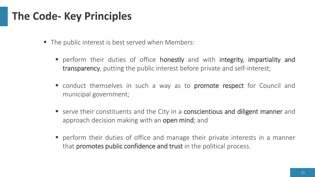 the code key principles