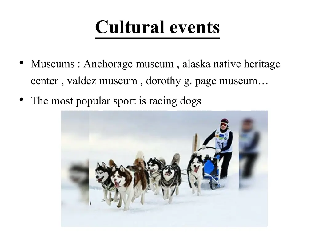 cultural events