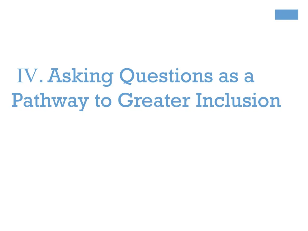 asking questions as a pathway to greater inclusion