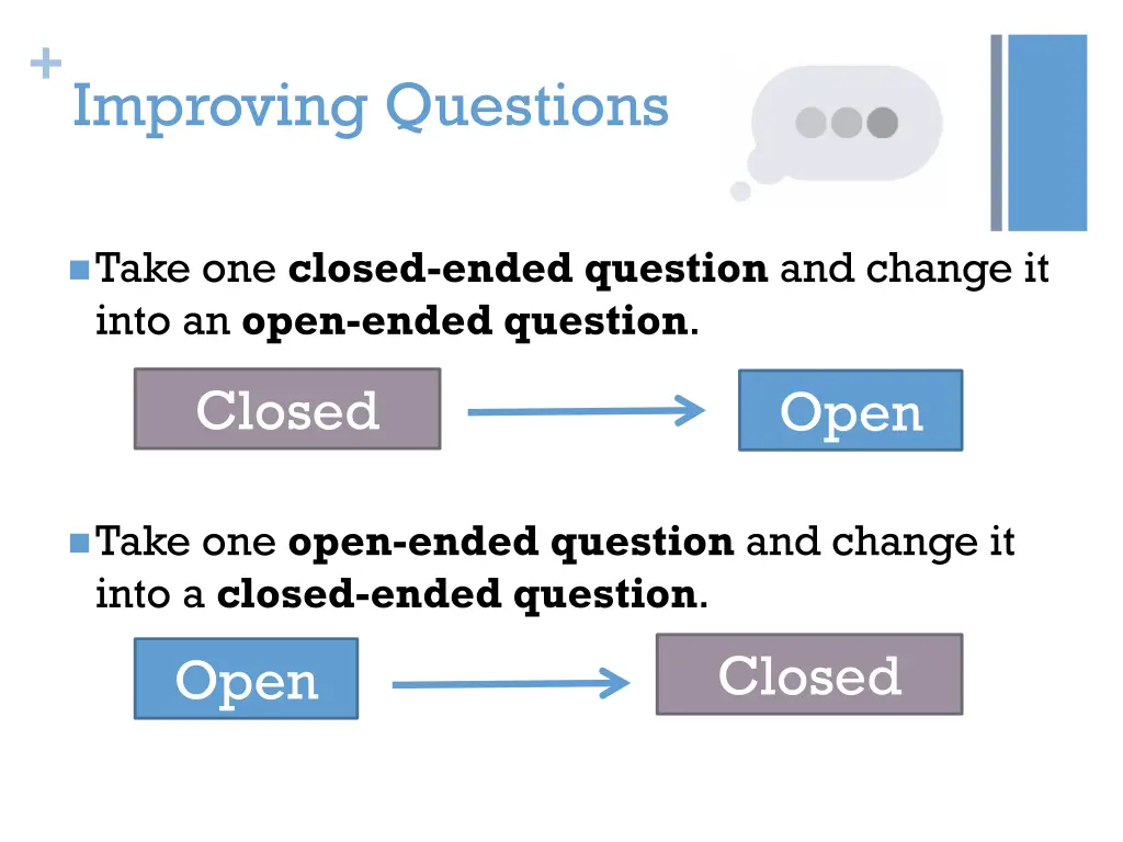 improving questions