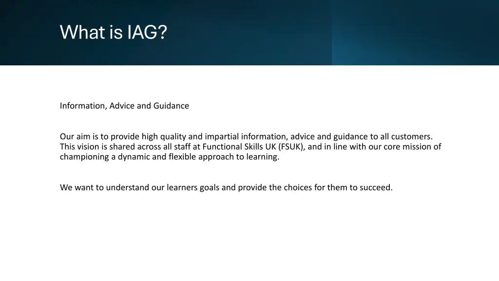 what is iag