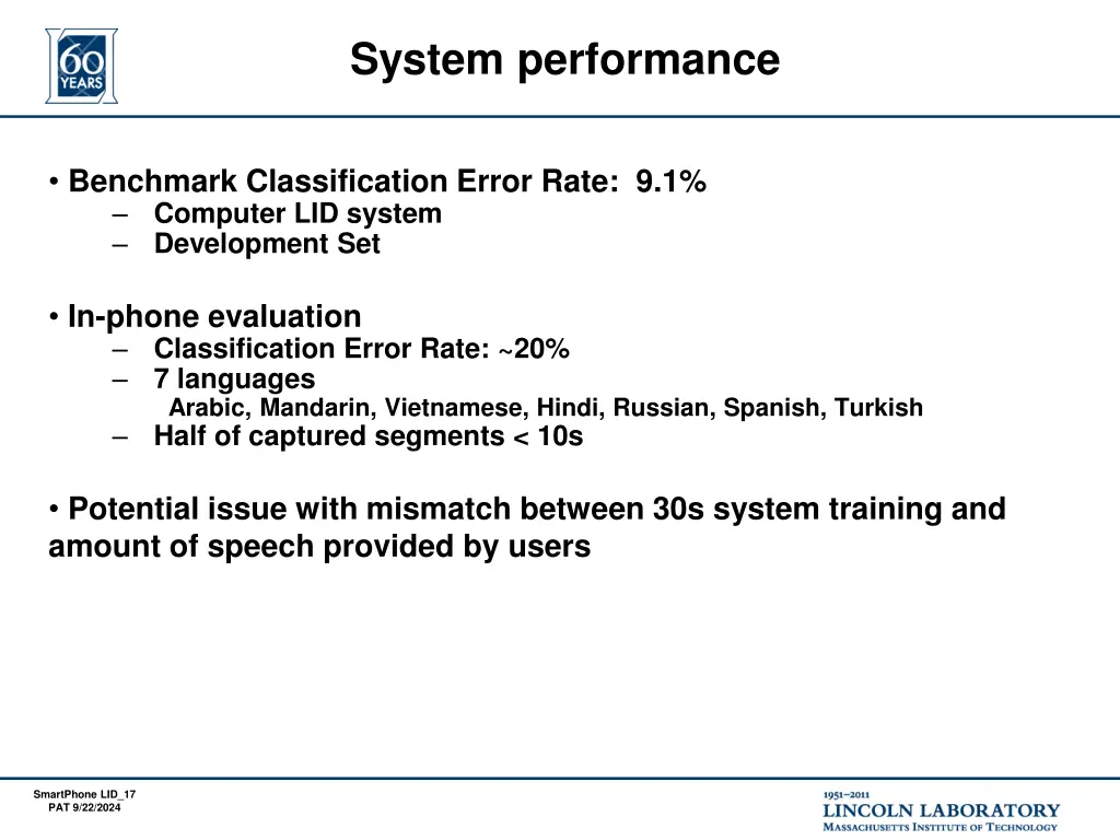 system performance