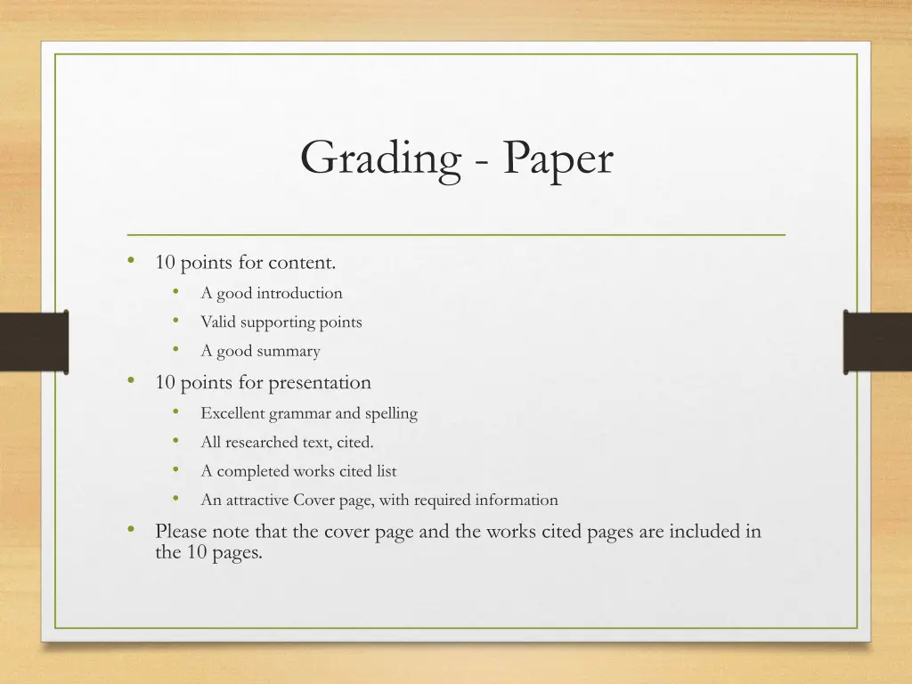 grading paper