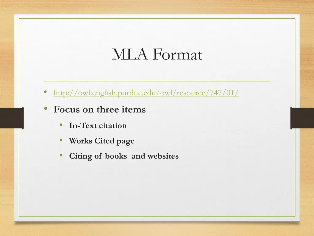 mla format