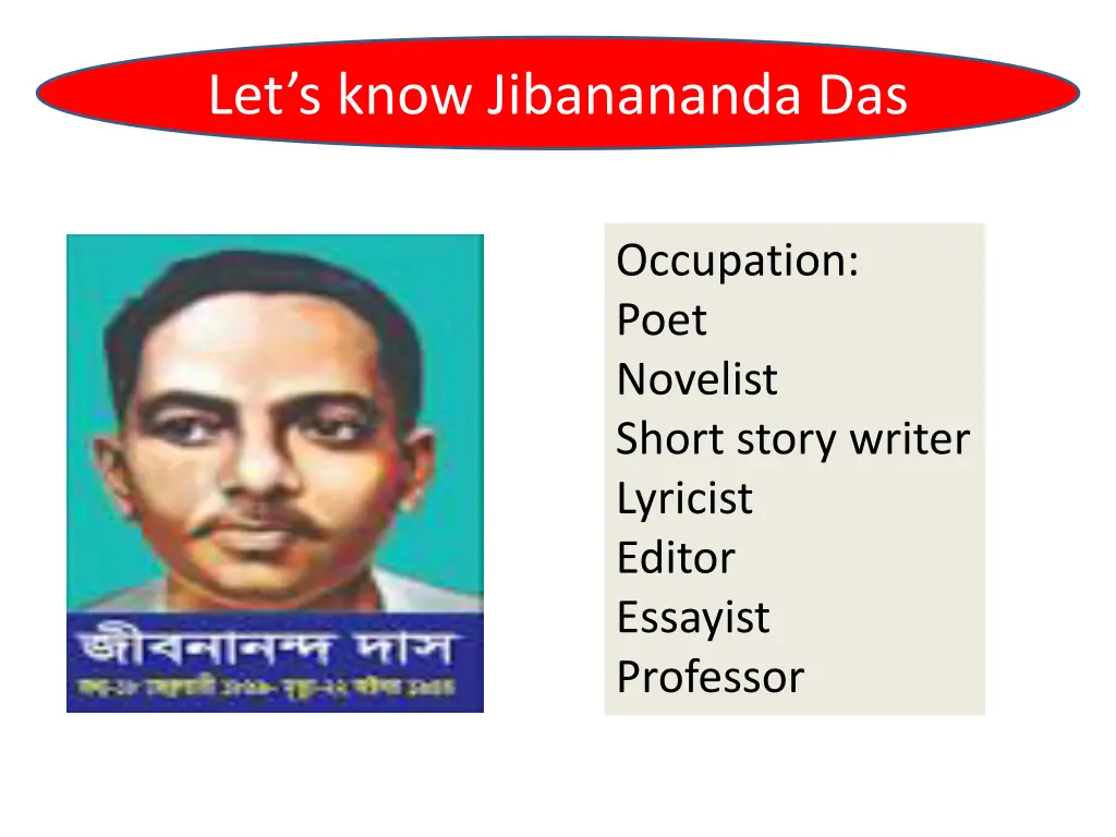 let s know jibanananda das 3