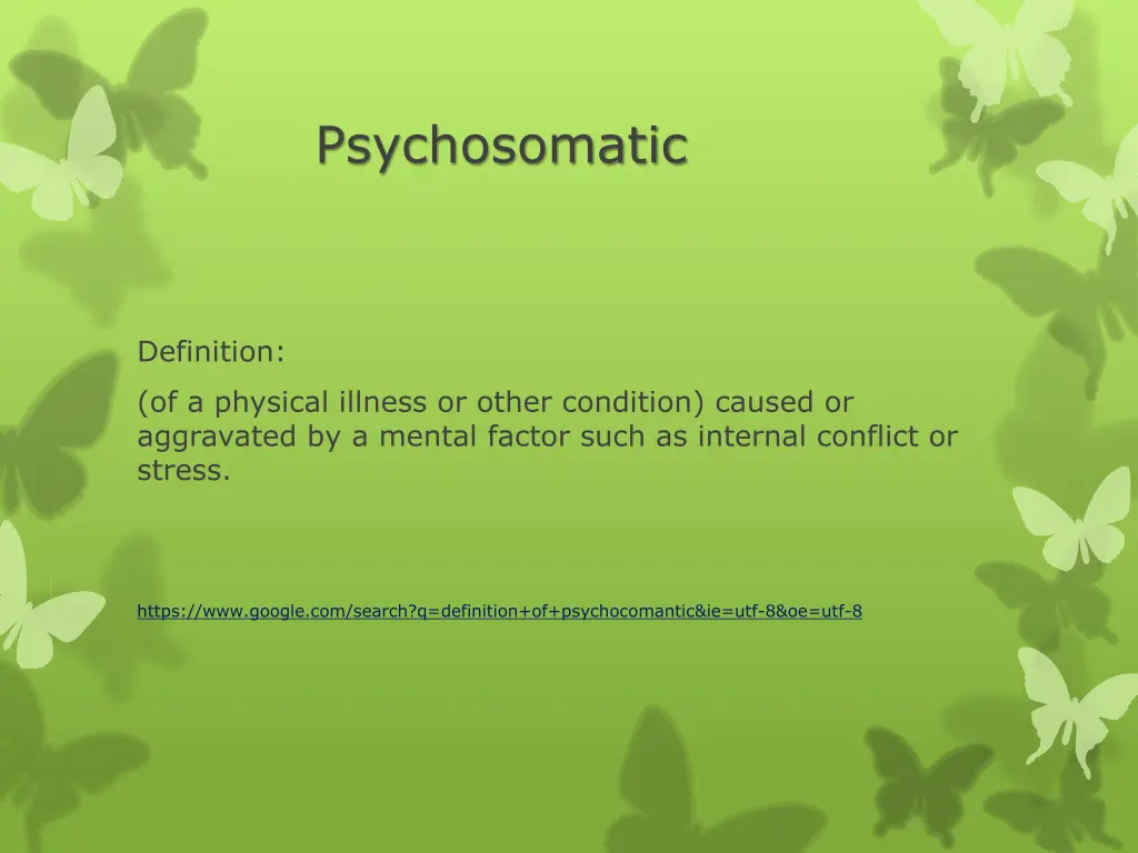 psychosomatic