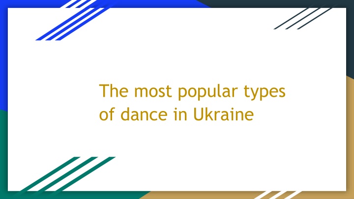 the most popular types of dance in ukraine