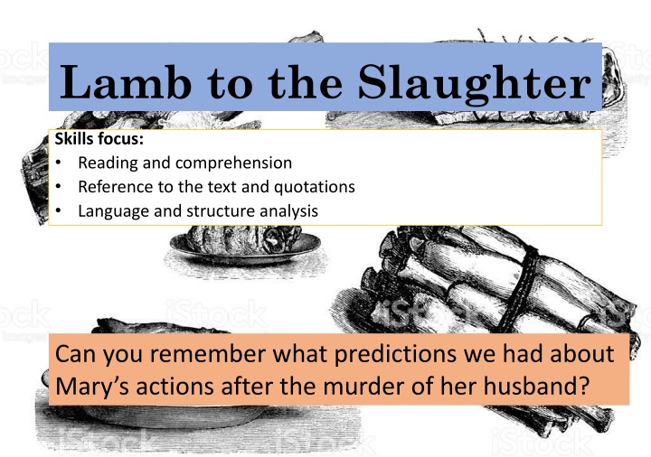 lamb to the slaughter