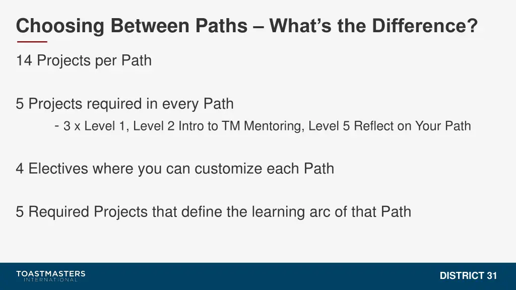 choosing between paths what s the difference