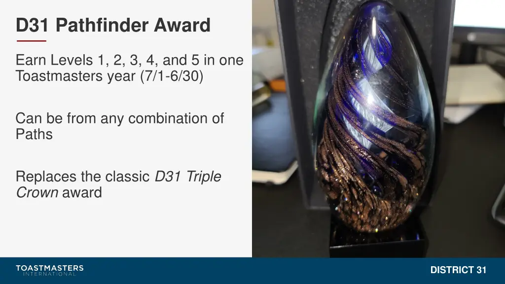 d31 pathfinder award