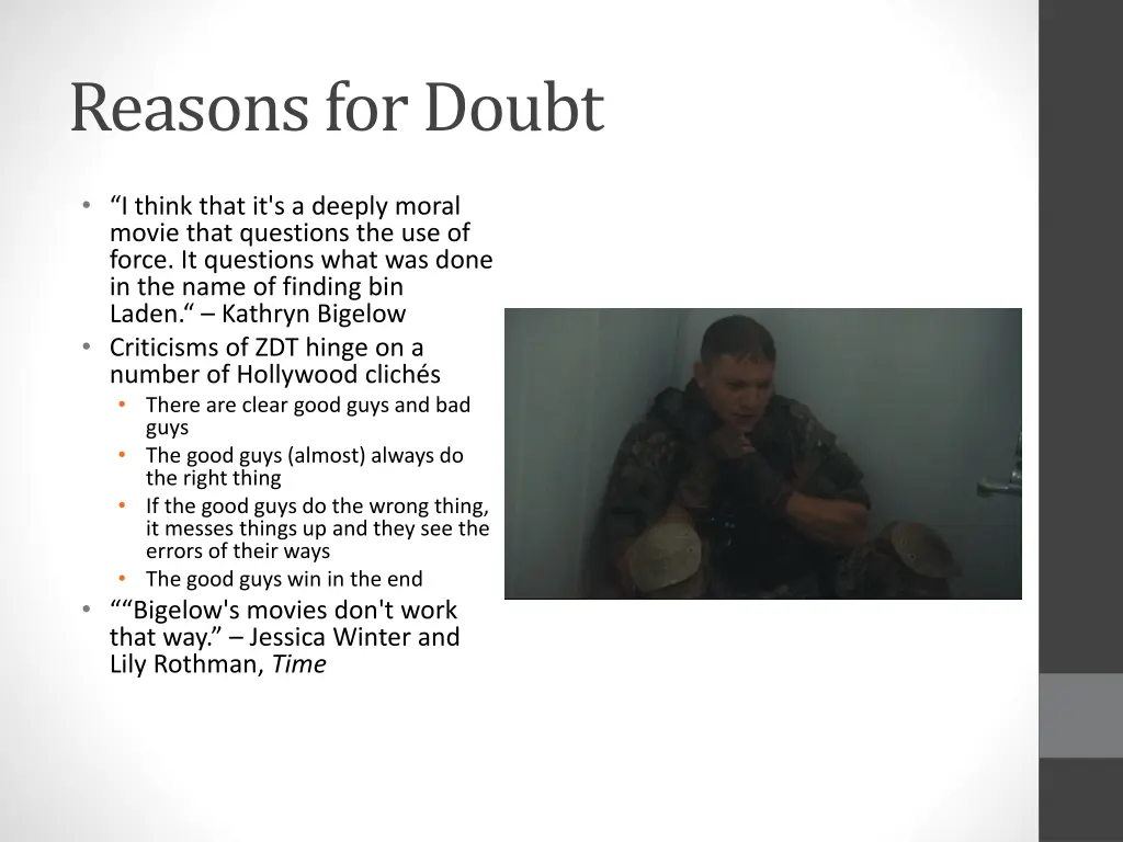 reasons for doubt