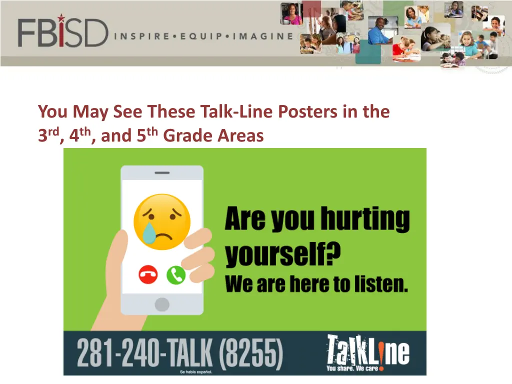 you may see these talk line posters