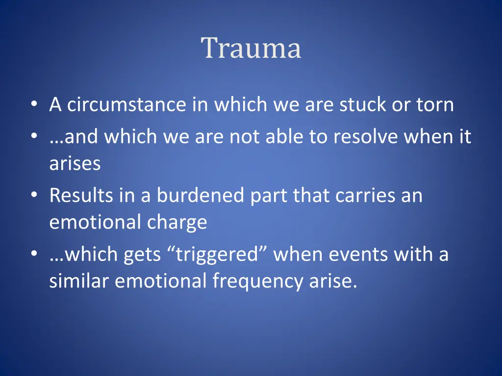 trauma