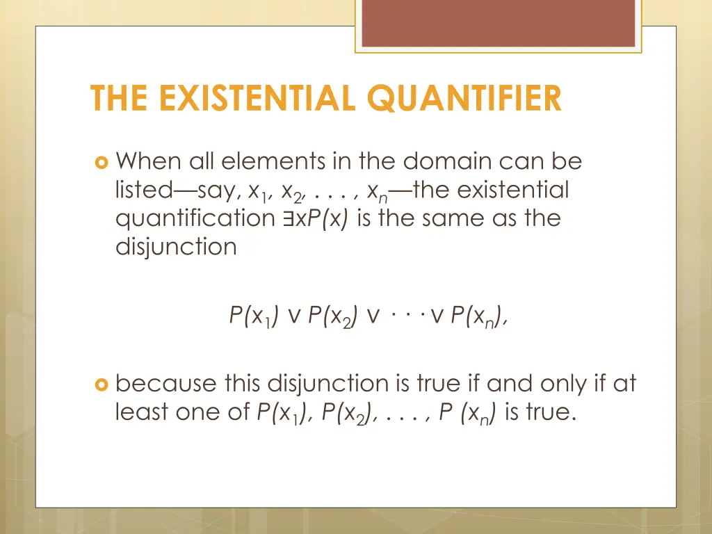 the existential quantifier 2