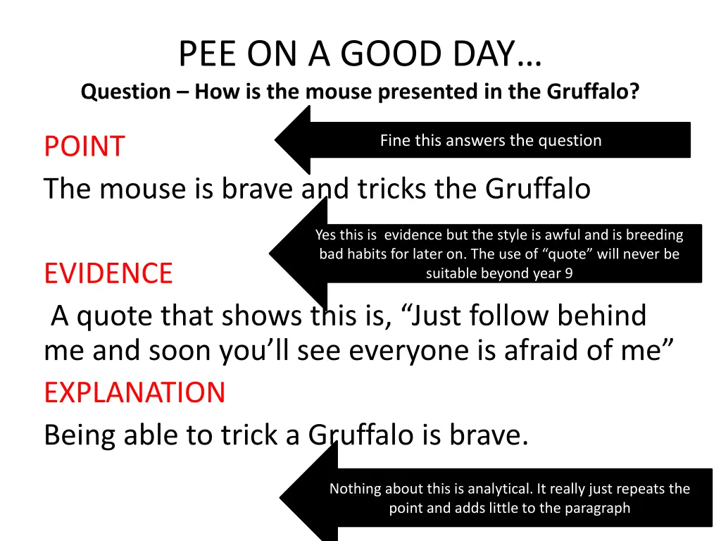 pee on a good day question how is the mouse