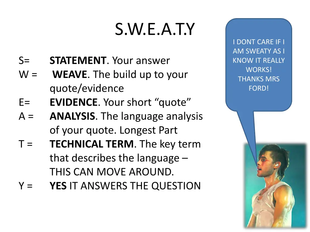 s w e a t y