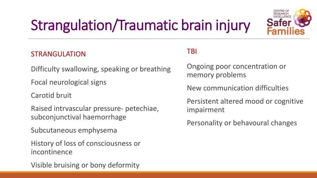 strangulation traumatic brain injury