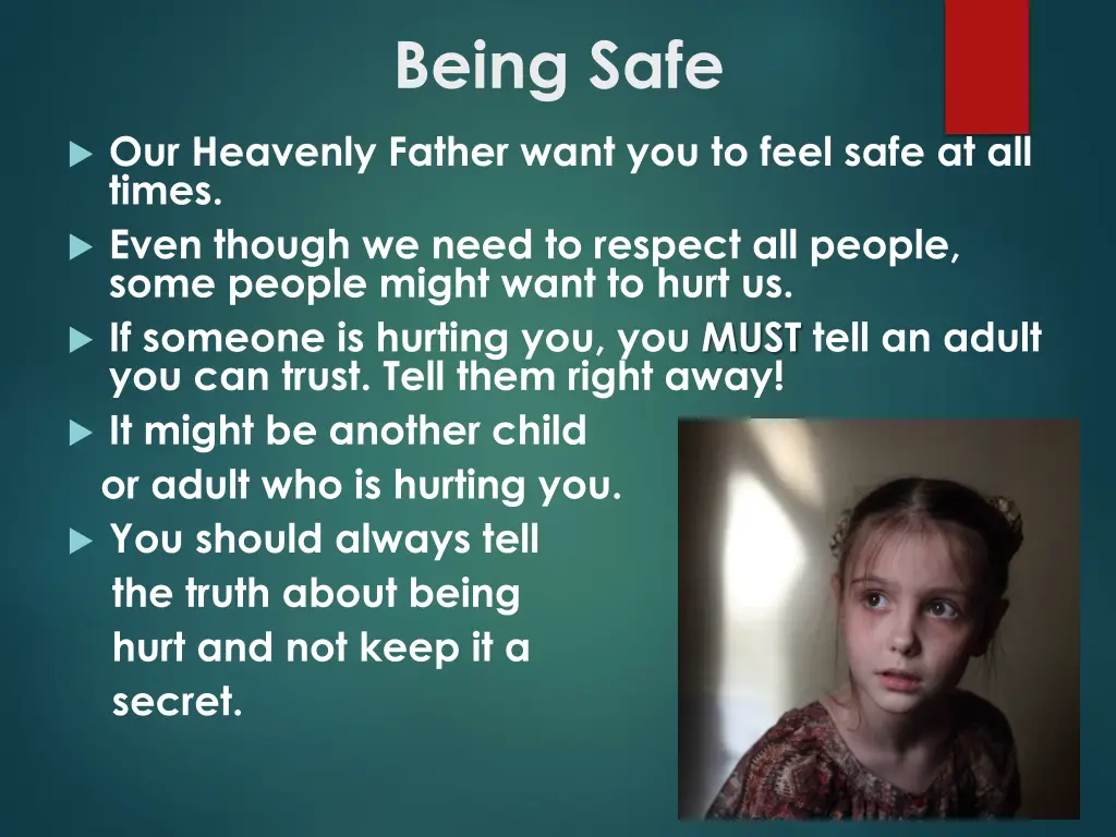 being safe